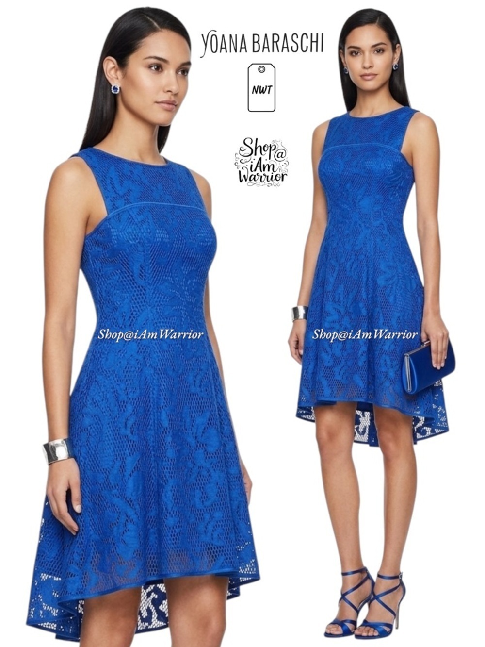 Yoana Baraschi NWT floral lace fit & flare dress *shop@iamwarrior